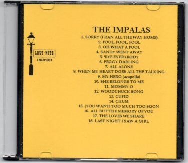 THE IMPALAS LOST NITE DOO WOP CD