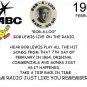 BOB "BOB-A-LOO" LEWIS WABC 770 AM NYC FEBRUARY 7, 1964 (71:51)