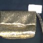 NEIMAN MARCUS Gold Glitter Sparkle Clutch Purse Handbag