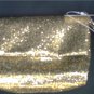NEIMAN MARCUS Gold Glitter Sparkle Clutch Purse Handbag