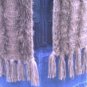 Handmade Brown Fun Fur Accent Crochet FASHIONABLE SCARF
