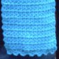 Handmade Turquoise Blue Shimmer Crochet FASHIONABLE SCARF