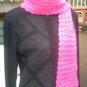 Handmade Hot Pink Shimmer Crochet FASHIONABLE SCARF