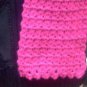 Handmade Hot Pink Shimmer Crochet FASHIONABLE SCARF