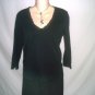 BANANA REPUBLIC Black Laced V Neck Knit Top Size M