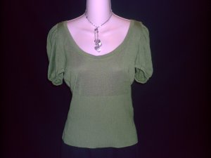 WINDSOR Olive Green Sweater Top Size Large L