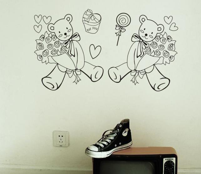 KCM07 (BlackSmall) Best Quality and Designer Wall Decals / Wall Stickers