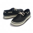HOVER LEATHER BOAT SHOE (black/stucco)