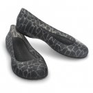 CARLISA GIRAFFE PRINT FLAT (black/black)