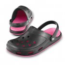 CROCSTONE SKYLAR CLOG (black/neon pink)