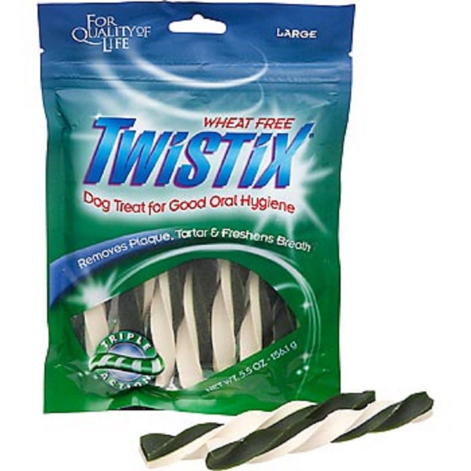 .NBone Twistix Green Wheat Free Dog Treat For Large Dog