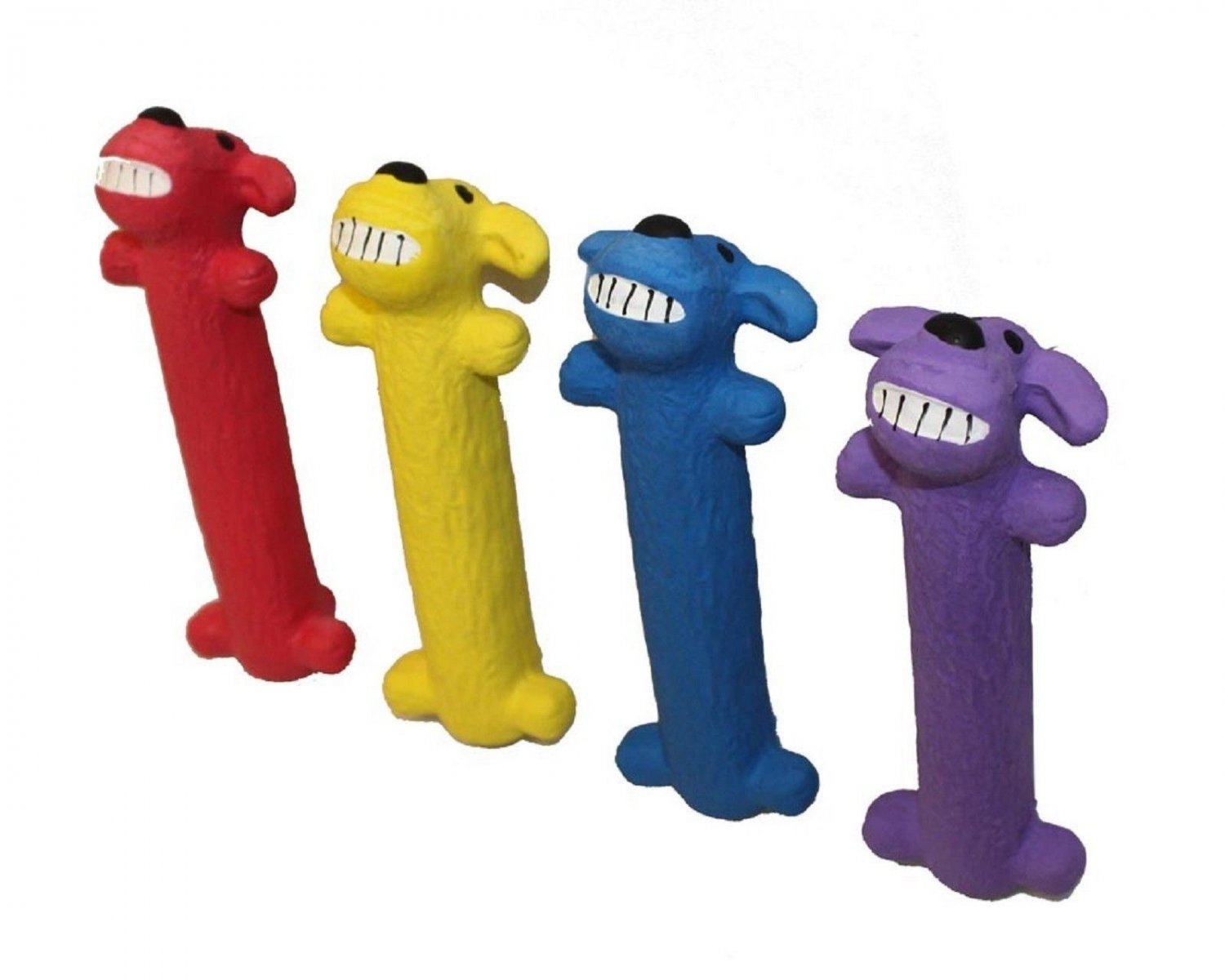 multipet stuffed durable latex plush loofa dog toy