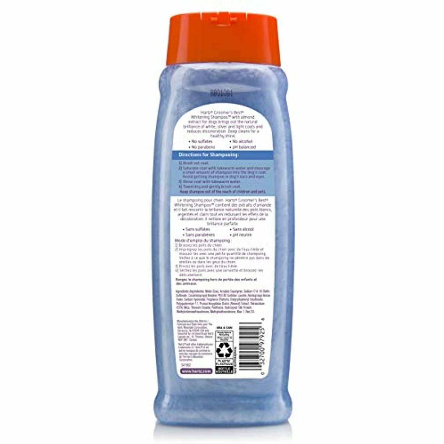 Hartz Groomer's Best Whitening Dog Shampoo, 18 Ounce Bottle