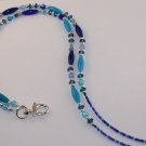Blue Bead Lanyard