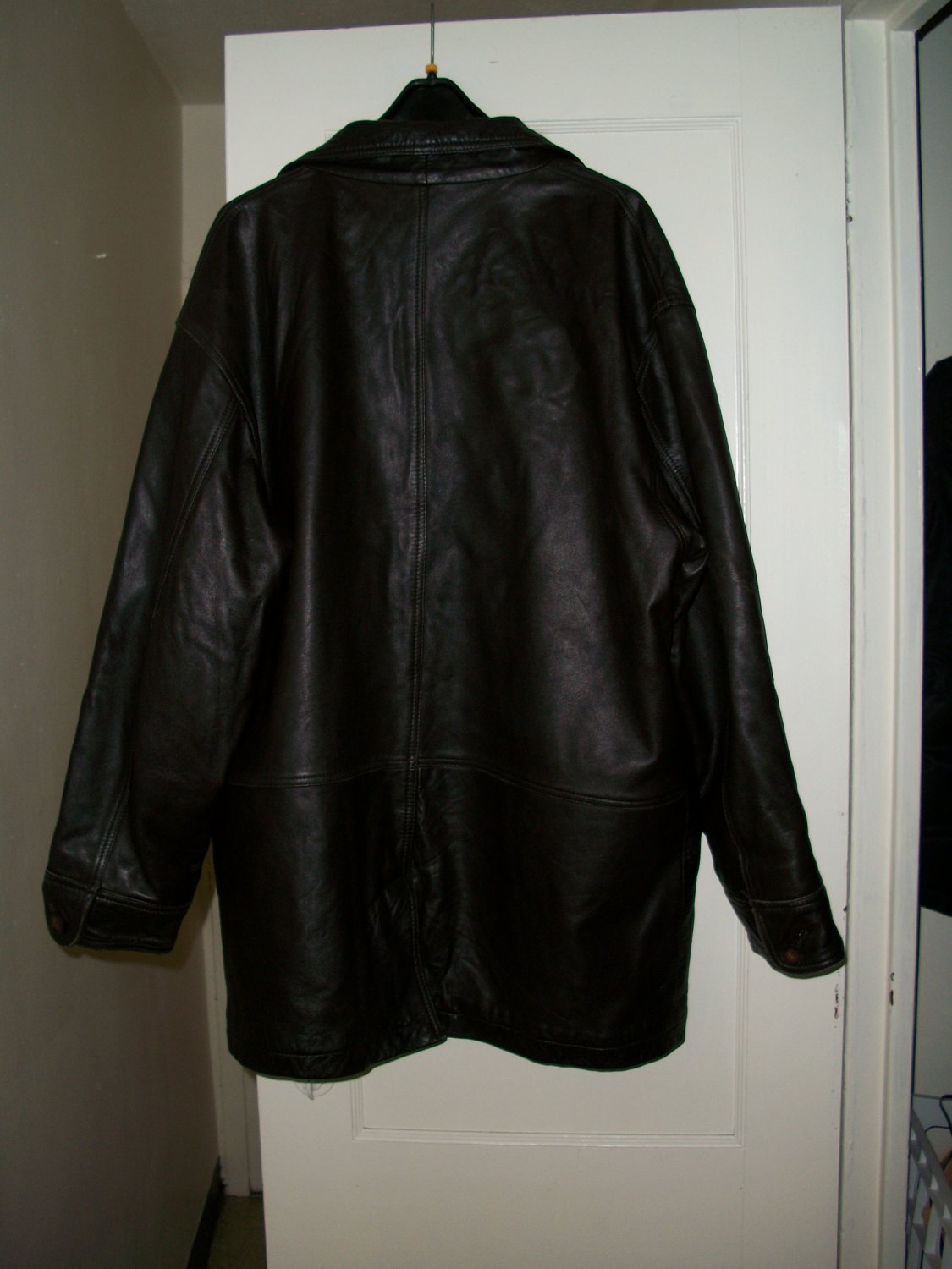 Men's Liz Claiborne Leather Lambskin Jacket - Dark Brown L