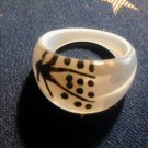 Size 6 White Plastic Ring