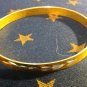 Yellow Frosted Aluminum Bracelet