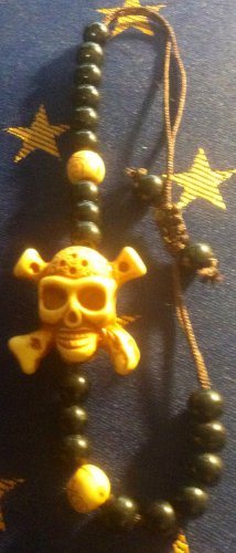 Yellow Skull and Crossbones Bracelet