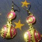 Purple Tribal Earrings