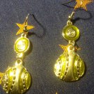 Yellow Tribal Earrings