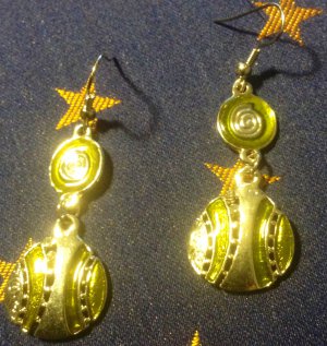 Yellow Tribal Earrings