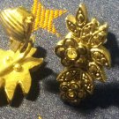 Silver Flower Clip Earrings