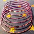 Small Purple Frosted Aluminum Bracelet
