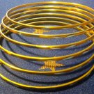 Small Yellow Frosted Aluminum Bracelet