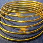 Small Yellow Frosted Aluminum Bracelet