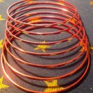 Small Pink Frosted Aluminum Bracelet