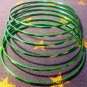 Small Green Frosted Aluminum Bracelet