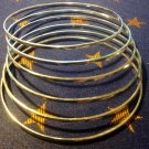 Small Silver Frosted Aluminum Bracelet