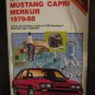 Ford Mercury Mustang Capri Merkur 1979-1988 Service Repair Manual Chilton #6963