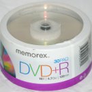 Memorex by Imation Recordable DVD+R - 16x 4.7GB - 30 Paq Pack / Spindle 30 Discs