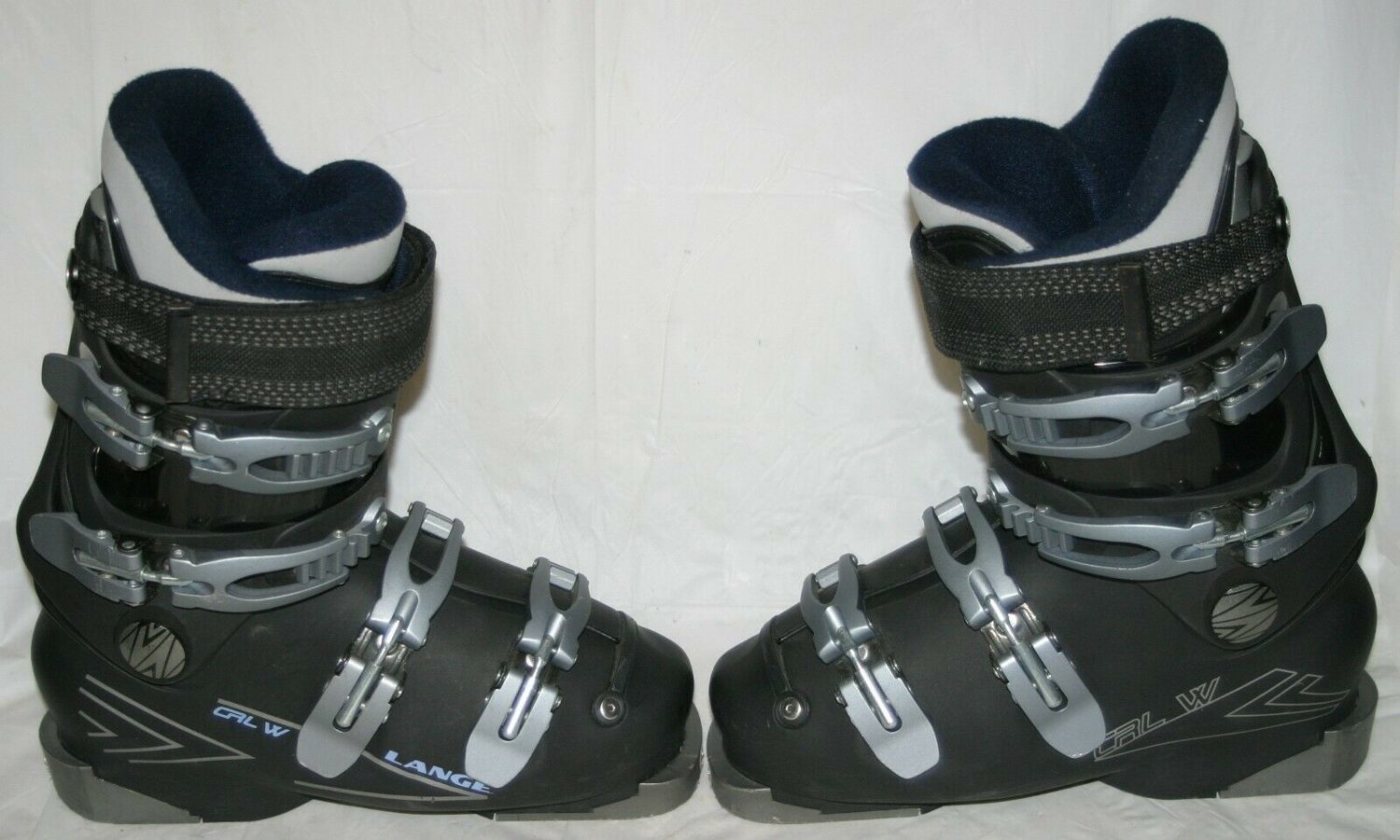 Lange CRL W Race Downhill Ski Boots (6.5 US Women, 37.5 EU) Black Gray VGUC