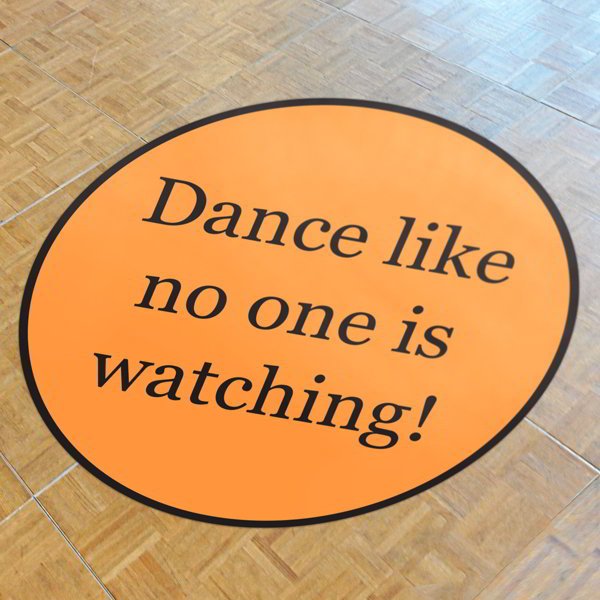 Standard (39"") Custom Dance Floor Decal