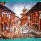 Street Painting of Nepal (50cm x 38cm) # CLKPA-6