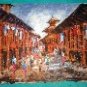 Street Painting of Nepal (50cm x 38cm) # CLKPA-6