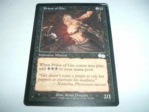 Priest of Gix - DARK RITUAL ABILITY too (Magic MTG: Urza's Saga Card ...