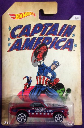 CAPTAIN AMERICA 2015 HOT WHEELS 70 FORD MUSTANG MACH 1
