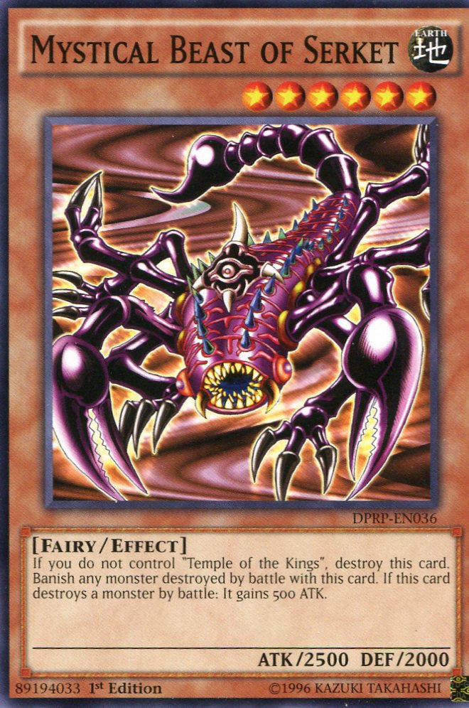 Yugioh Duelist Pack Rivals of the Pharaoh Mystical Beast of Serket DPRP-EN036
