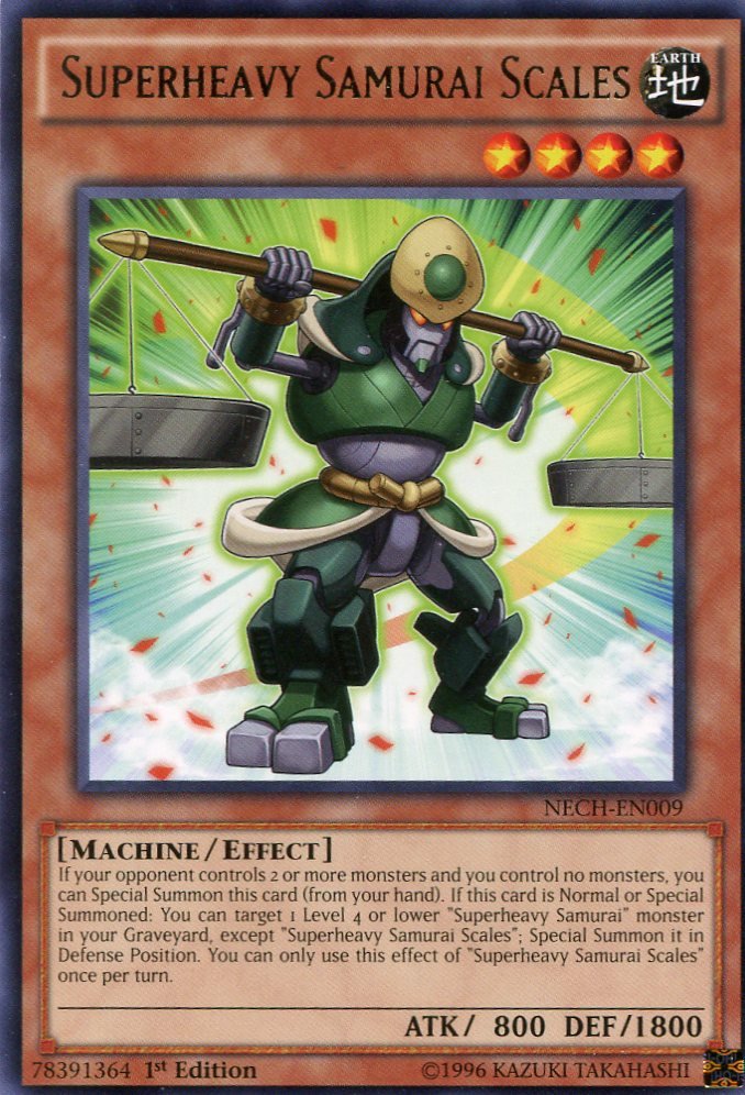 Yugioh Duelist New Challengers, Superheavy Samurai Scales NECH-EN009