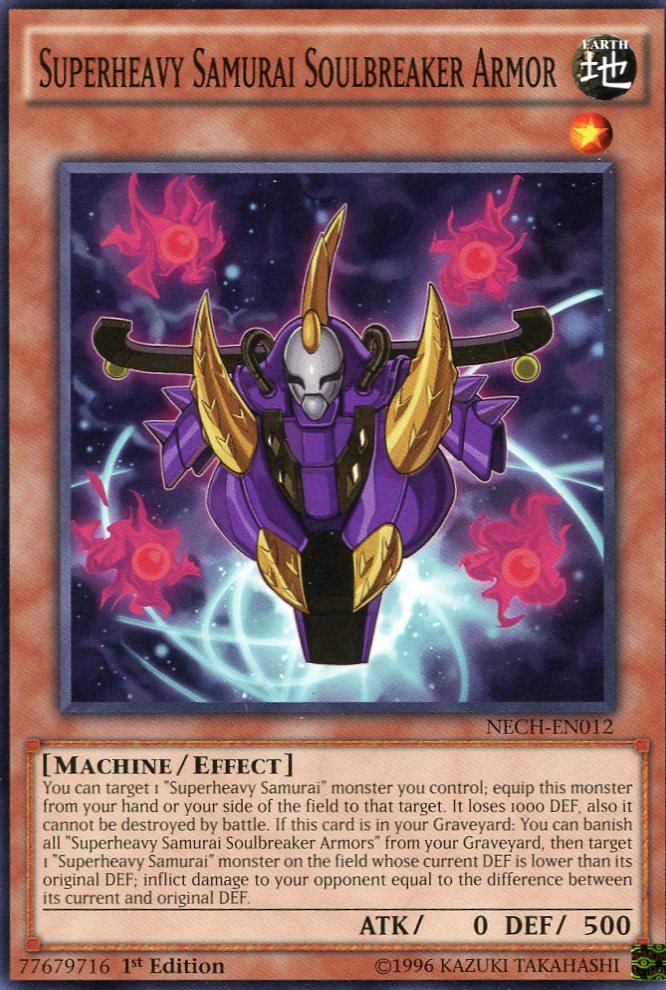 Yugioh Duelist New Challengers, Superheavy Samurai Soulbreaker Armor NECH-EN012