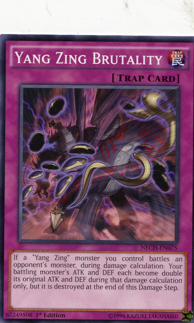 Yugioh Duelist New Challengers, Yang Zing Brutality NECH-EN075