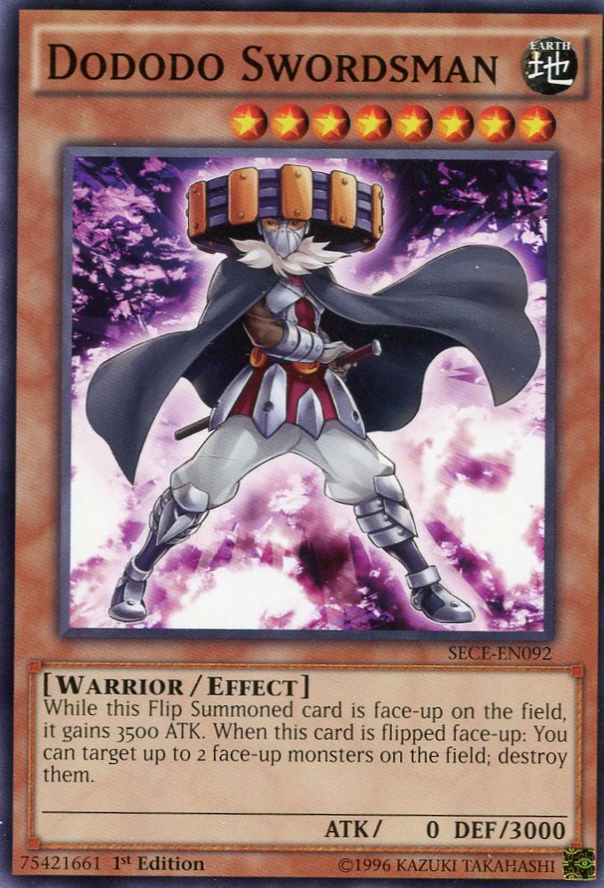 Yugioh Secrets of Eternity Dododo Swordsman, SECE-EN092