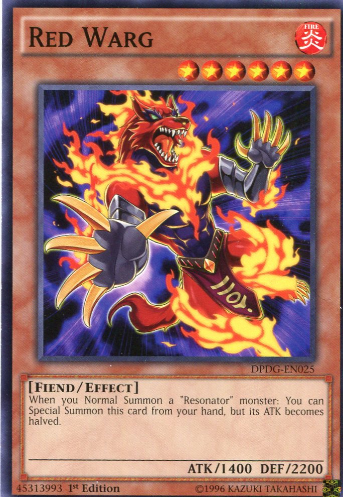 Yugioh Dimensional Guardians, DPDG-EN025 Red Warg