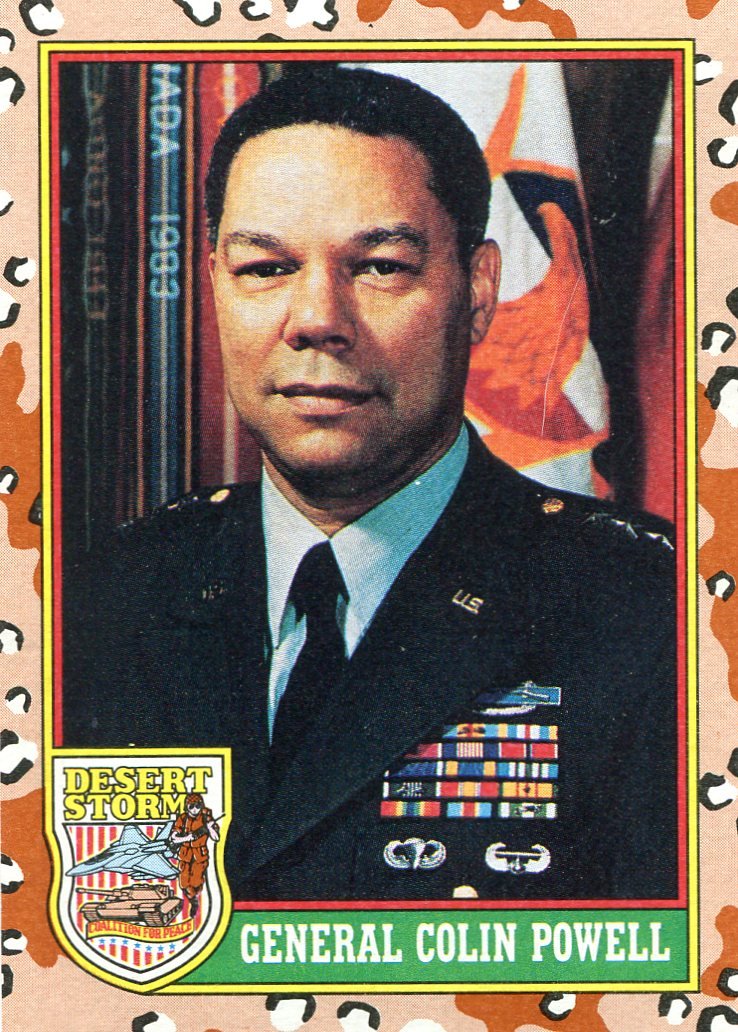 1991 Topps Desert Storm #2 General Colin Powell