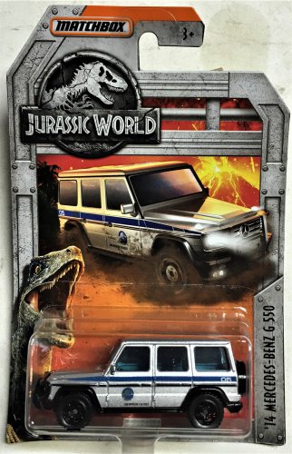 matchbox jurassic world mercedes
