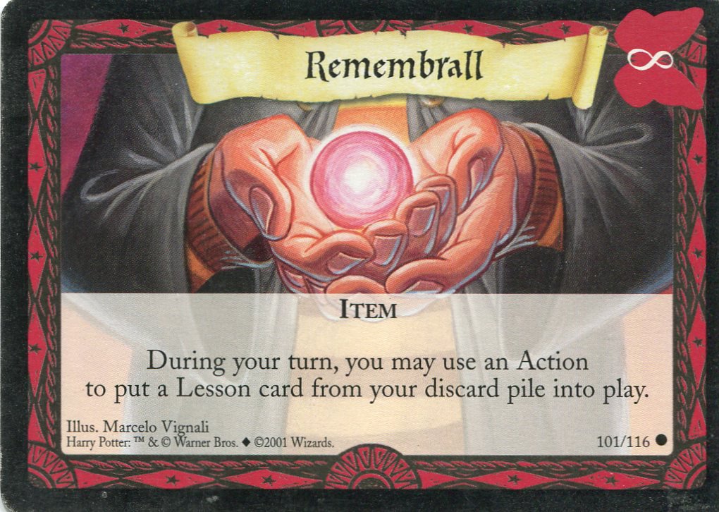 2001 Harry Potter Card #101 Rememberall