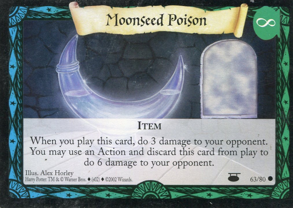 2001 Harry Potter Card #D063 Moonseed Potion